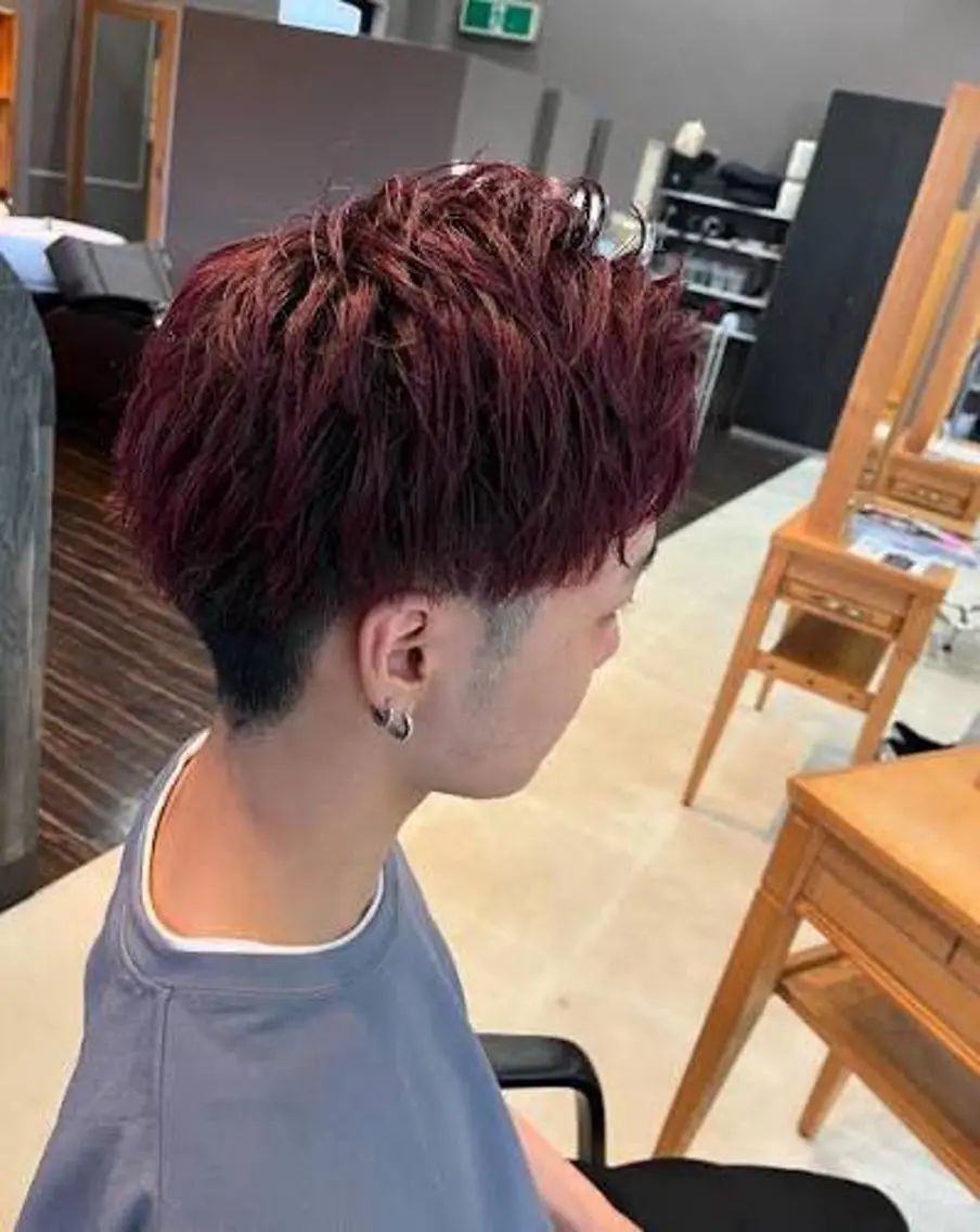 ショート カラー メンズ The Ect 江坂Kurumiのヘアスタイル