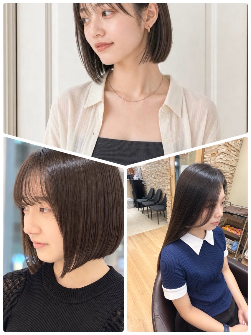 ミディアム カラー カット ヘアカラー 當眞 拓也のヘアスタイル