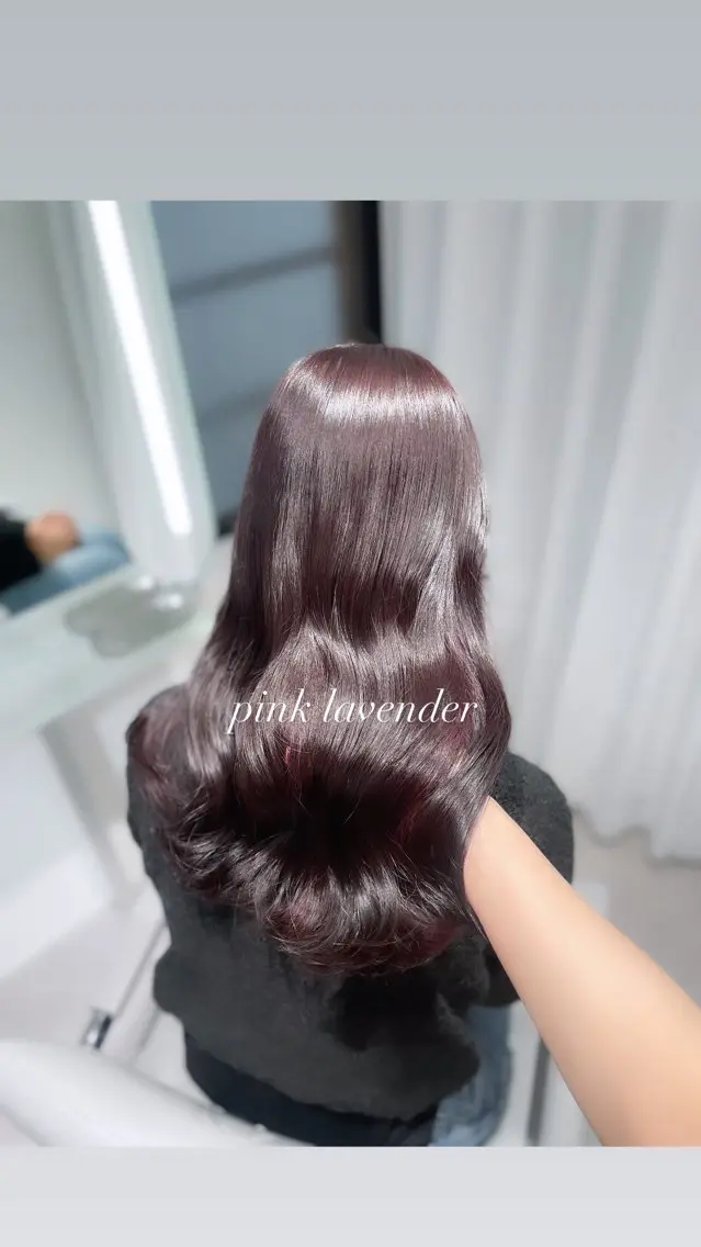 セミロング 透明感巻ける縮毛矯正 可愛いStyle杏琉のヘアスタイル