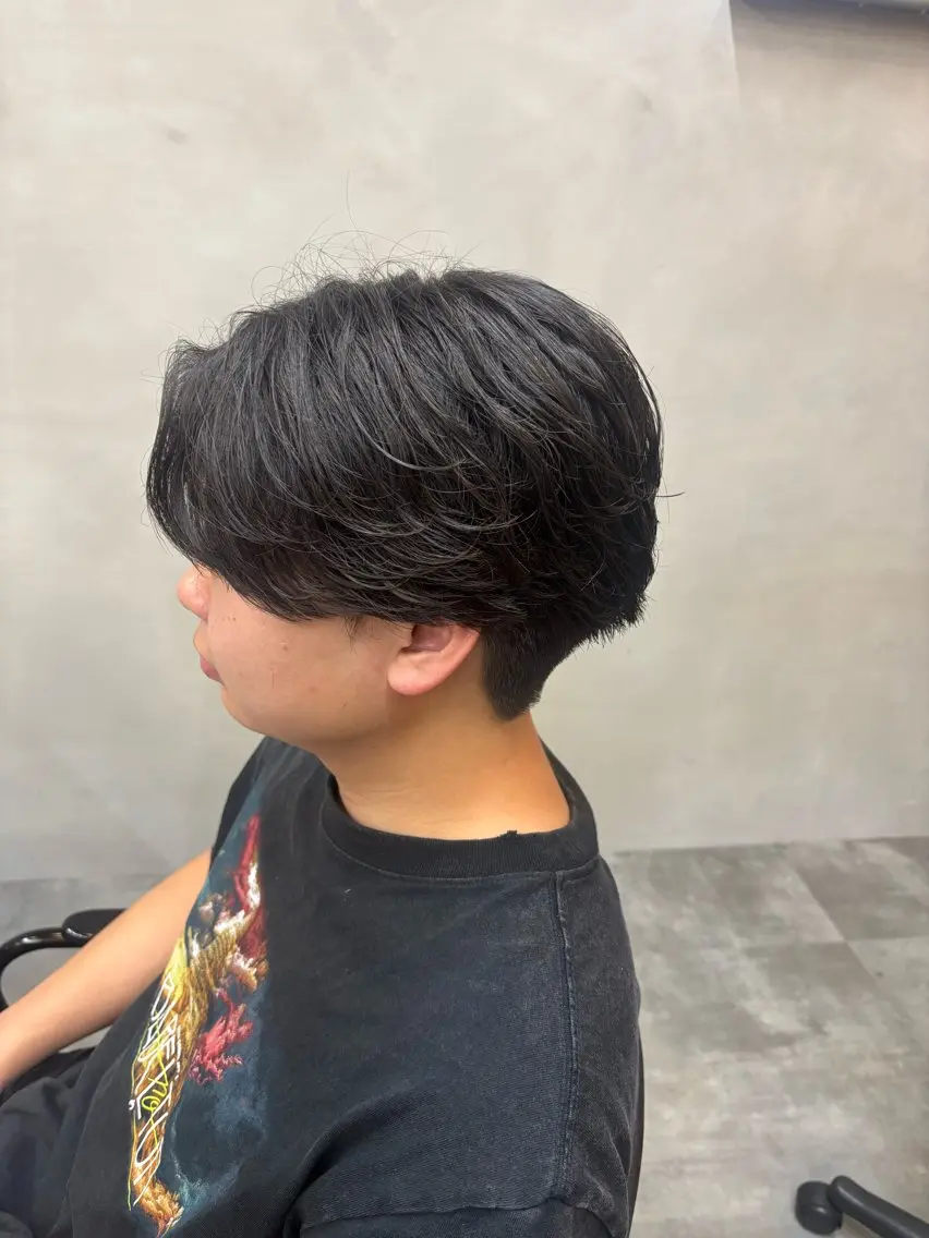 ショート メンズ カット パーマ 鹿児島 TSUBASAのヘアスタイル