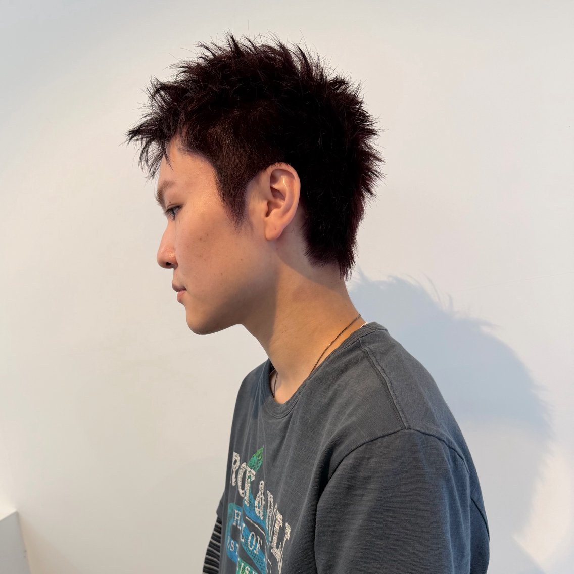 ショート メンズ メンズブリーチ メンズショート レッドブラウン ショートヘア 白江 伊織のヘアスタイル