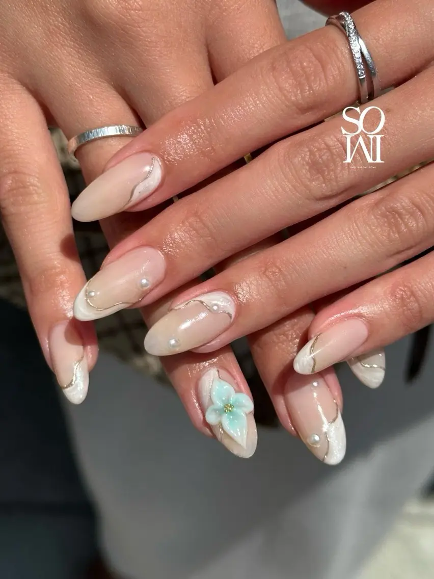 ネイル フラワーネイル 町田 NAIL SALON SOMIのネイルデザイン