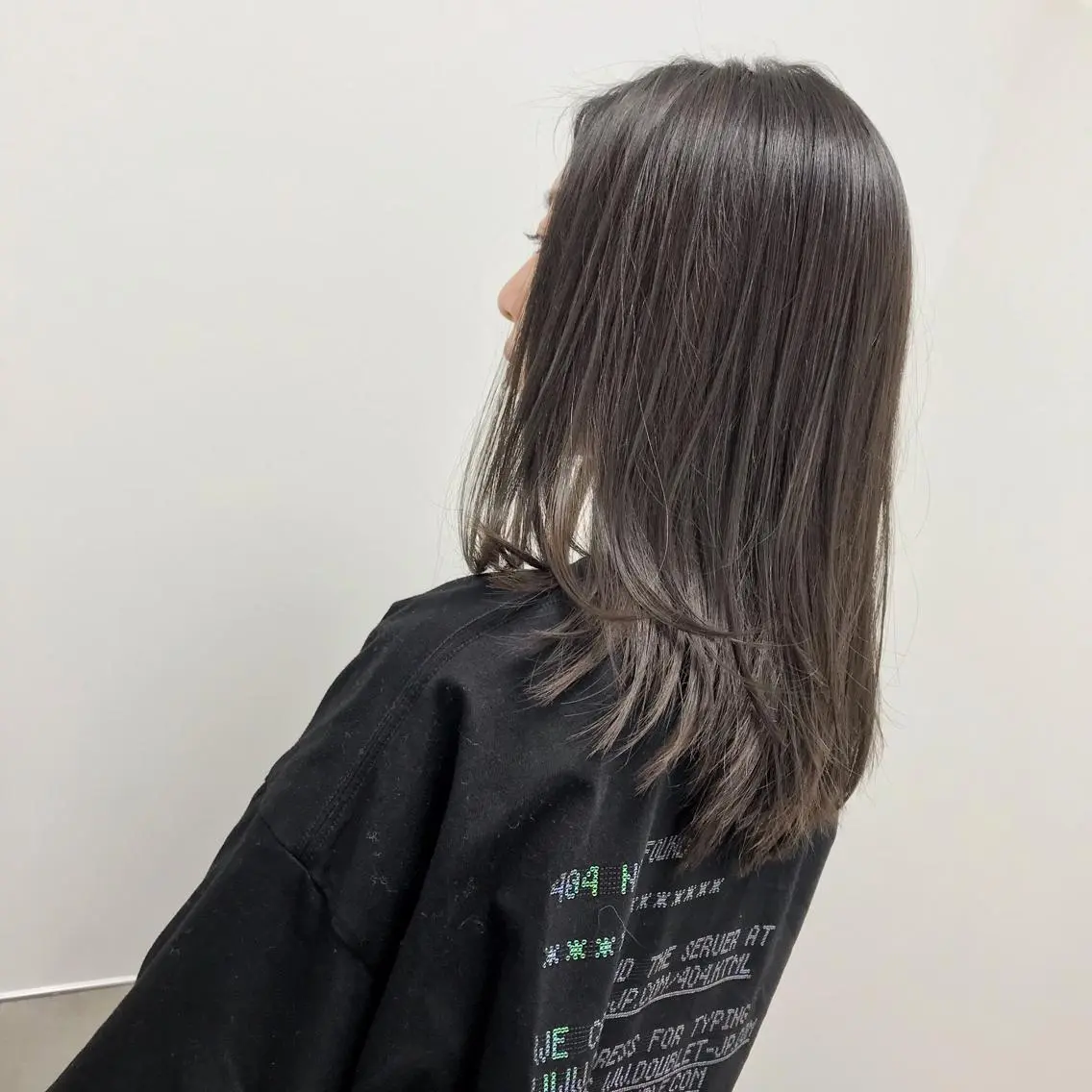 セミロング カラー グレージュ ショート特化 /天神大名/ハルナのヘアスタイル