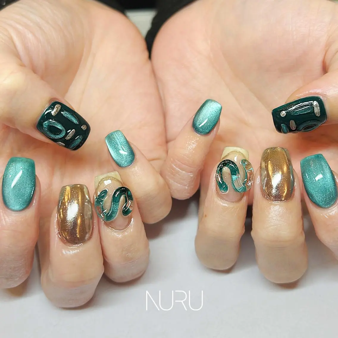 【HAND】個性派シーズンcollection B:2000円(フット+500円/オフありorオフなし)※4本アート目安の写真