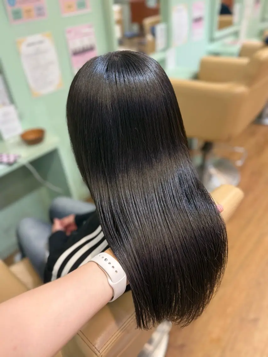 セミロング 縮毛矯正 トリートメント ねね🍒ストレート/ 似合わせカラー🍒のヘアスタイル