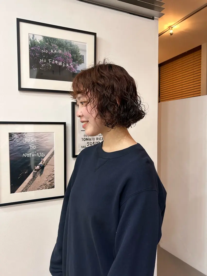 ショート かがやしづ ⭐️ベージュのヘアスタイル