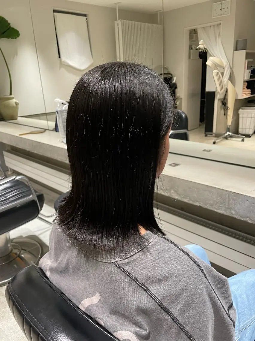 ミディアム kilto.きょうか 🍑カットモデル🍑のヘアスタイル