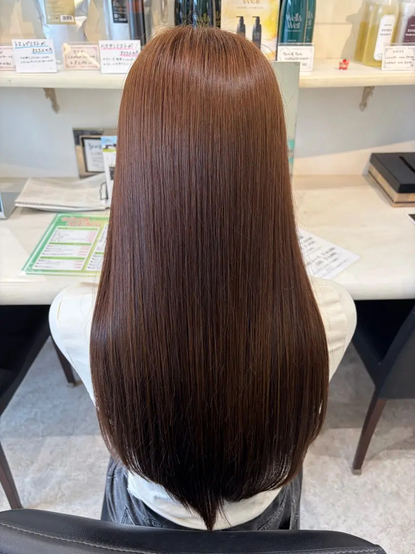 ロング カラー ヘアカラー 志村 梨帆のヘアスタイル