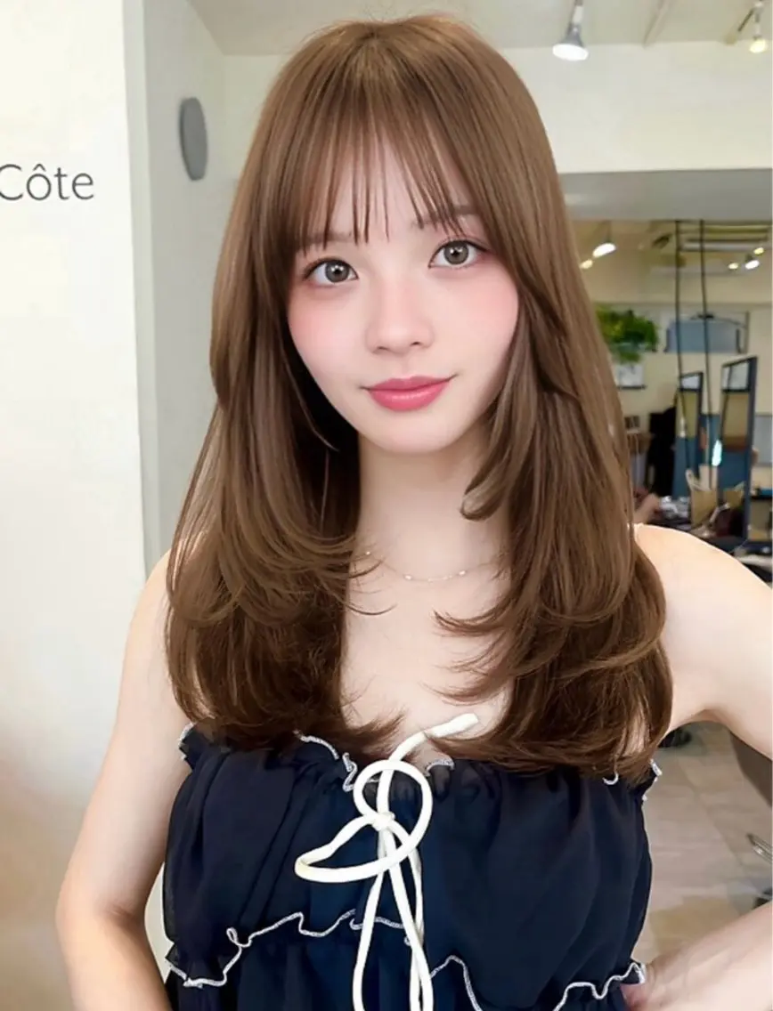 ロング カラー 透明感カラー ʜ ᴀ ʀ ᴜのヘアスタイル