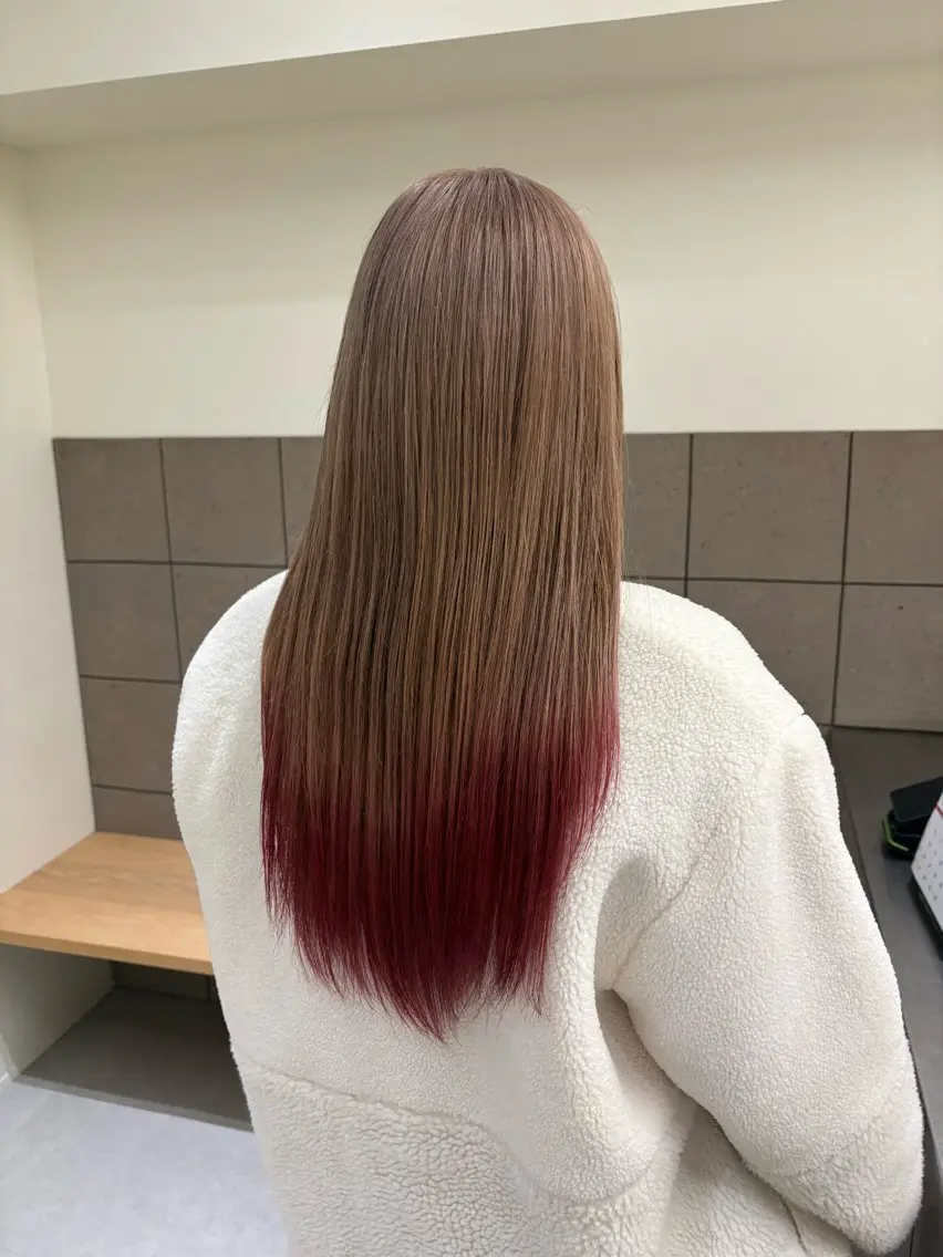 ロング ヘアカラー トリートメント natsuki /HUIのヘアスタイル