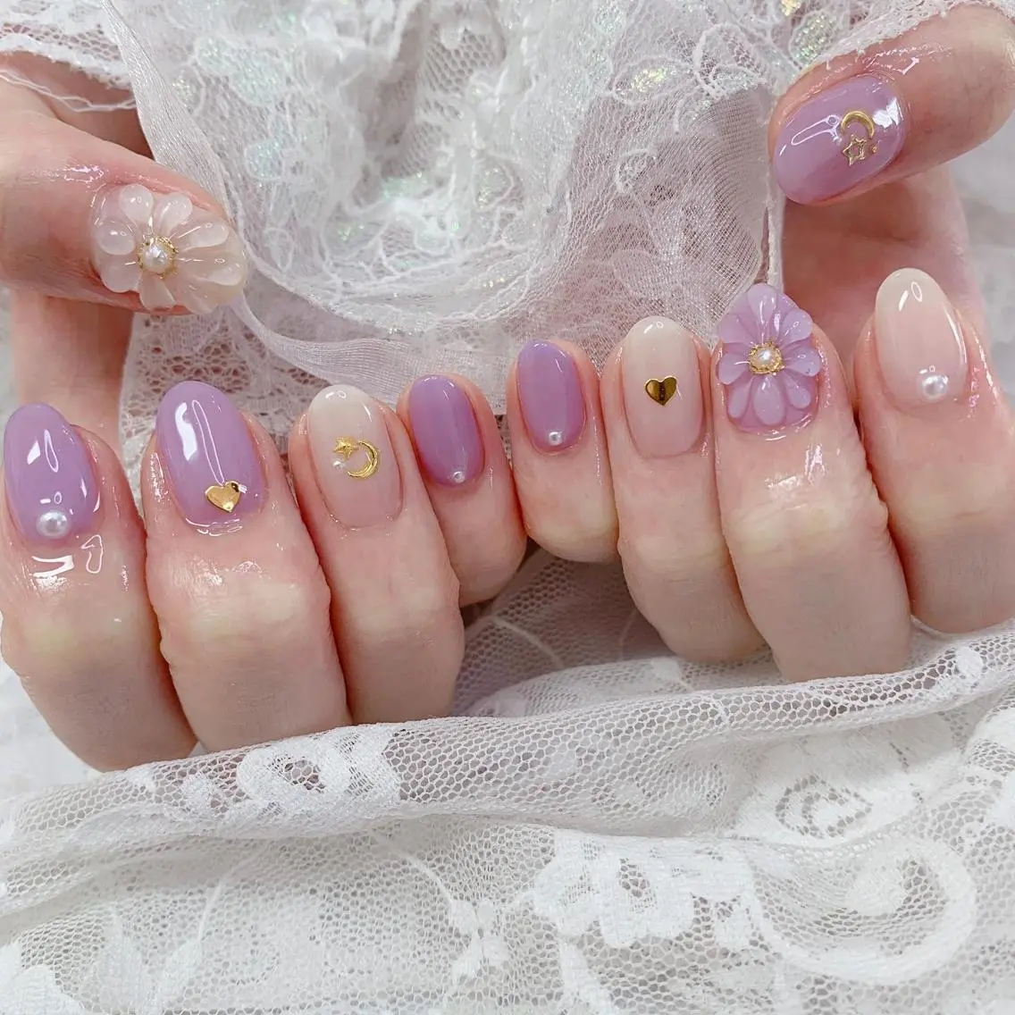 ネイル ハンドネイル La neige* yuki 🐩🌙のネイルデザイン