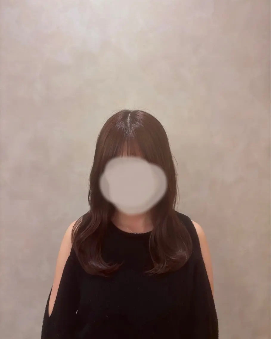 🍑カット+暖色カラー(白髪染め、オーガニックカラー可)の写真