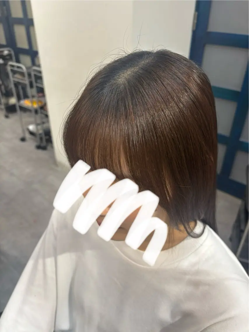 カット 縮毛矯正 田中澪🩵ྀི /HUG横浜のヘアスタイル