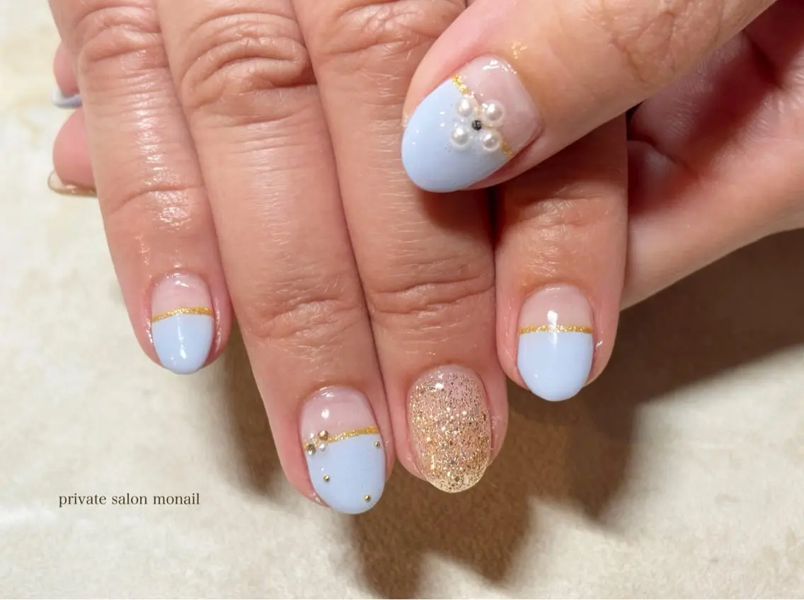 ネイル フレンチネイル nail salon monailのネイルデザイン