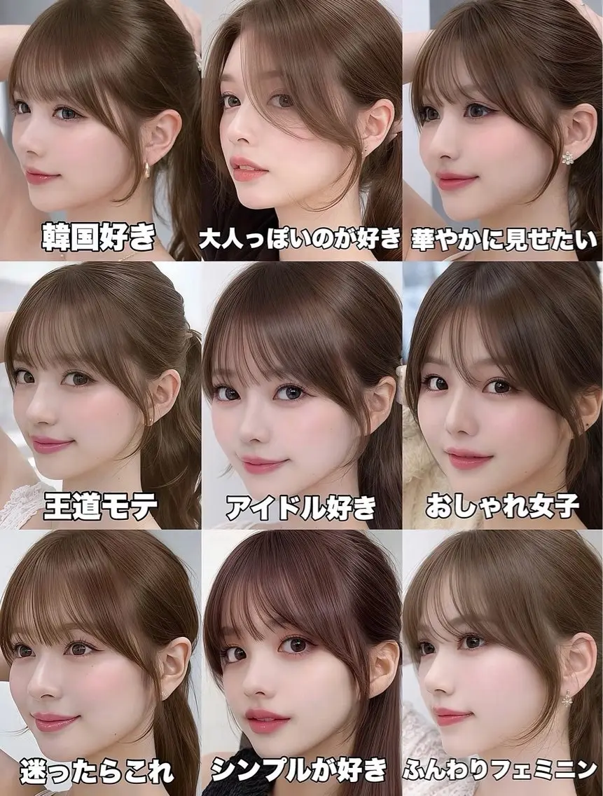セミロング NOA くるみのヘアスタイル