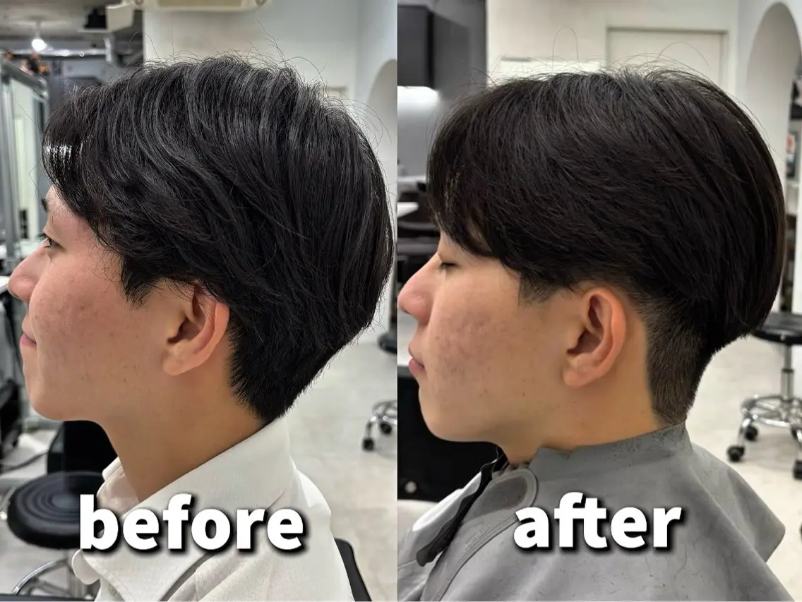 メンズ センターパート 中嶋千挙人 メンズ特化のヘアスタイル