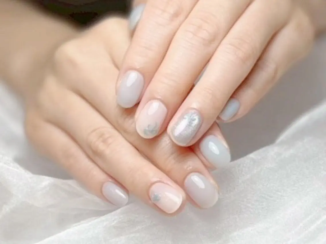 ネイル アートネイル リボン ハンドネイル Mia nail 【平尾駅徒歩8分】のネイルデザイン
