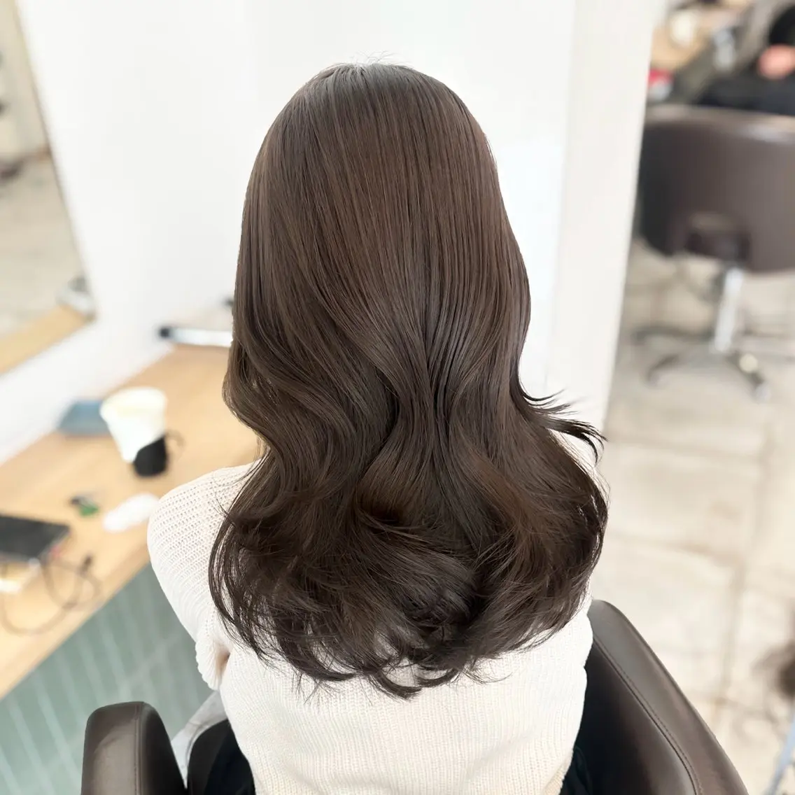 セミロング カラー カット ヘアカラー トリートメント ブリーチなし/レイヤ ー特化🌈Tommyのヘアスタイル