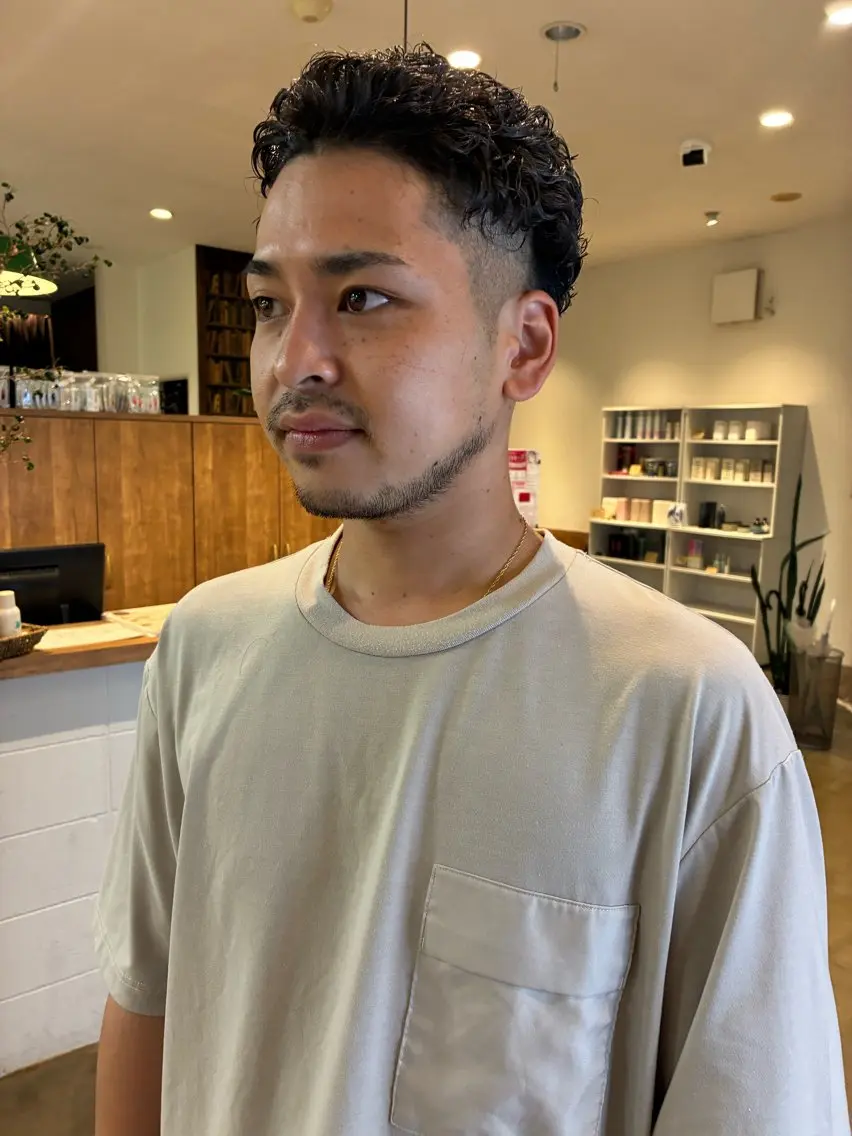 パーマ メンズ メンズパーマ 佐野 岬のヘアスタイル