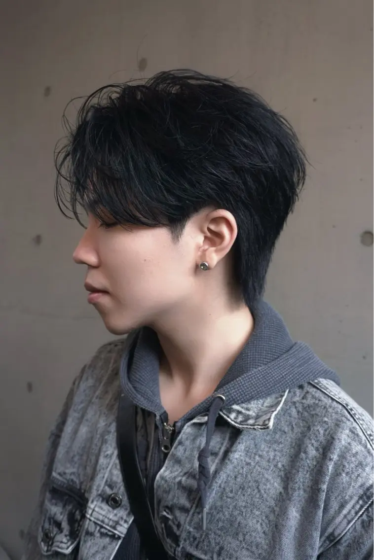 ショート パーマ メンズ メンズパーマ ニュアンスパーマ 湖城 恵吾のヘアスタイル