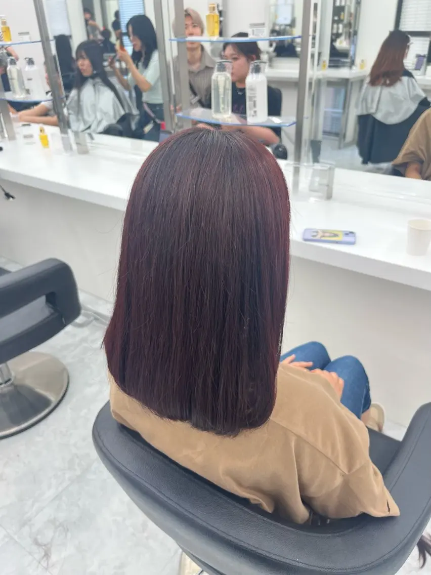 セミロング カラー Zina熊本🫧 Kurehaのヘアスタイル