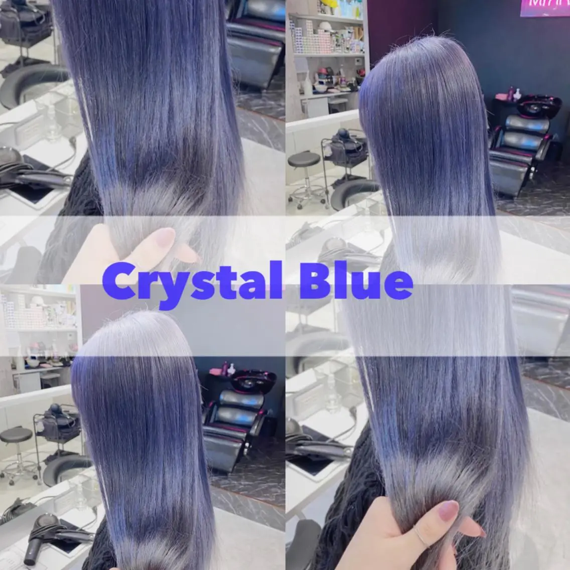 セミロング カラー ヘアアレンジ シールエクステ アクアカラー ブリーチ ケアブリーチ ダブルカラー ワンズリー中明度 店舗公式のヘアスタイル