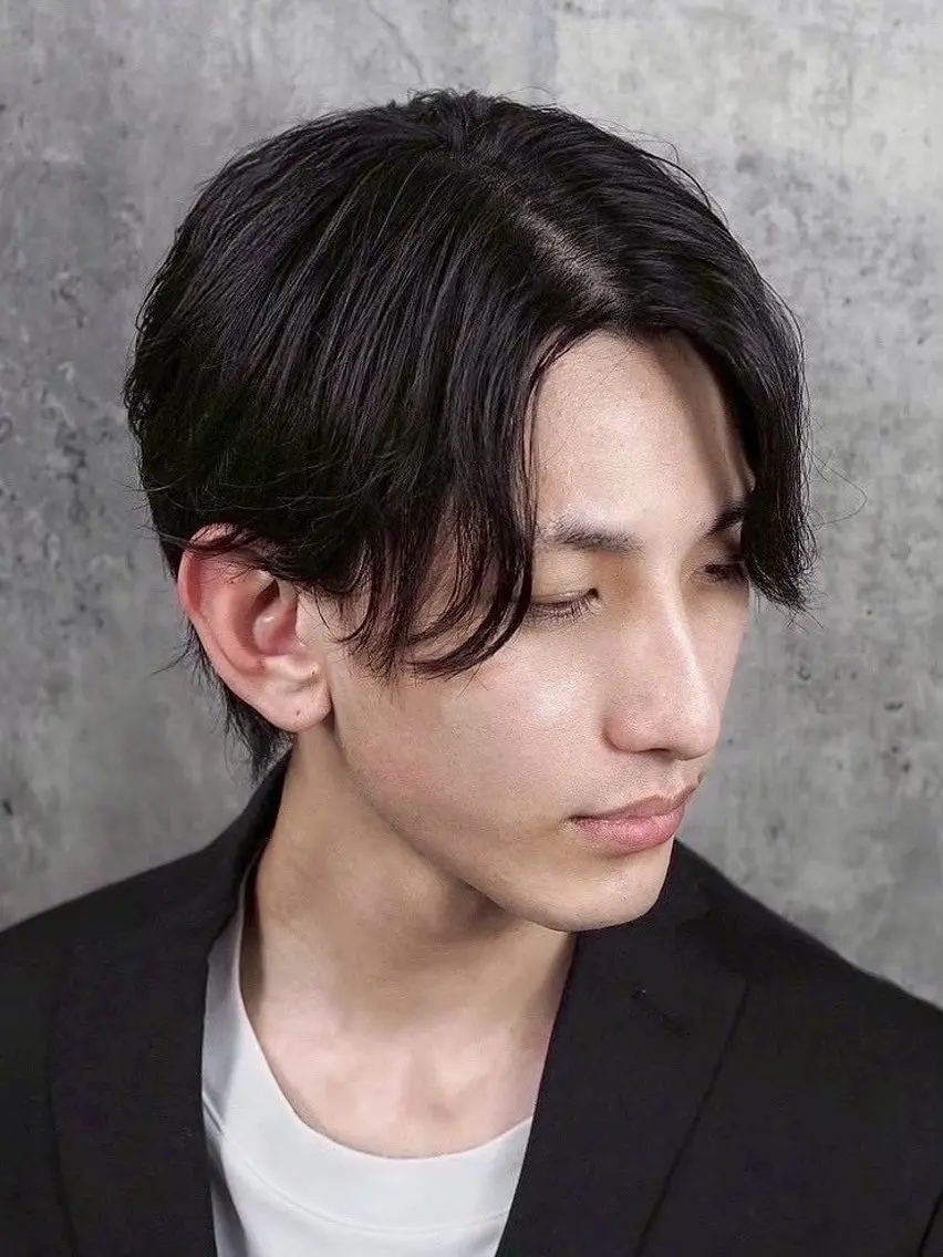 セミロング メンズ 高野 郁海のヘアスタイル