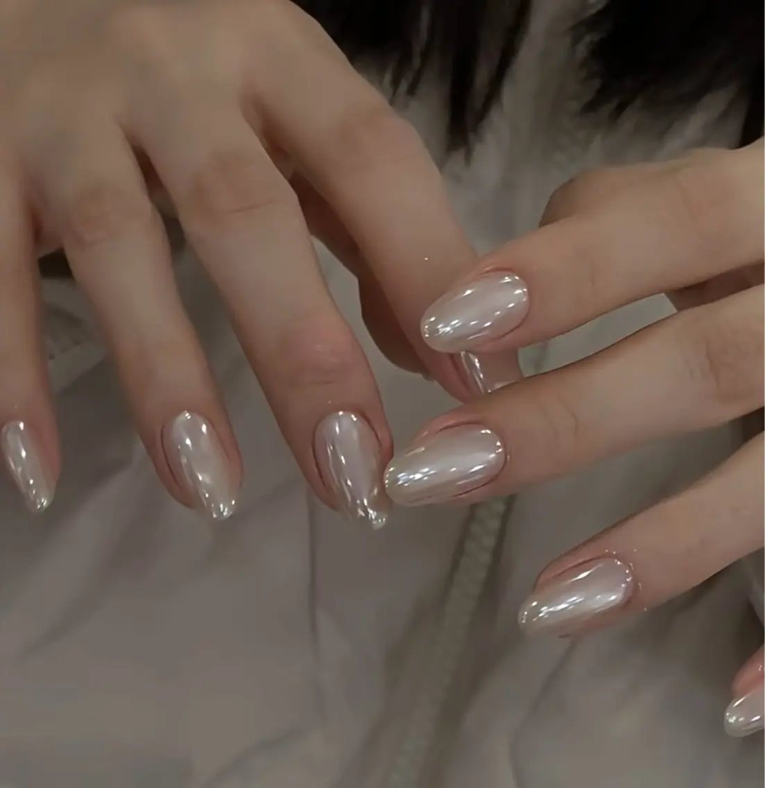 ネイル オーロラネイル べっ甲ネイル チークネイル 成人式 長さ出し ハンドネイル ハンドケア For you. Nail Salonのネイルデザイン