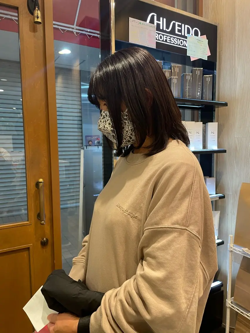 ミディアム カラー アッシュ 髪質改善/Bloss om🌷高橋沙衣のヘアスタイル