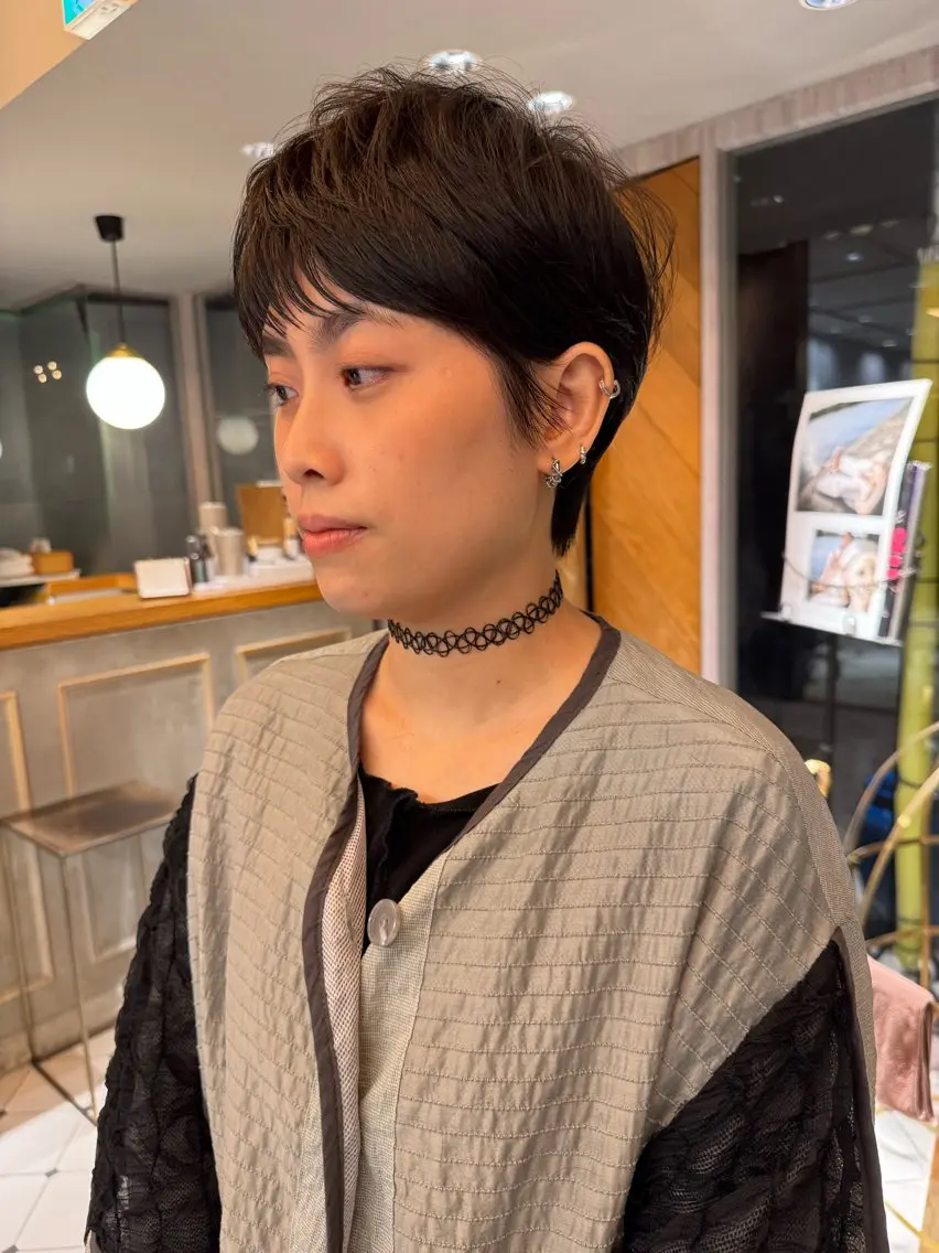 ショート ショートヘア カットモデル募集 🔥中浜　りょうのヘアスタイル