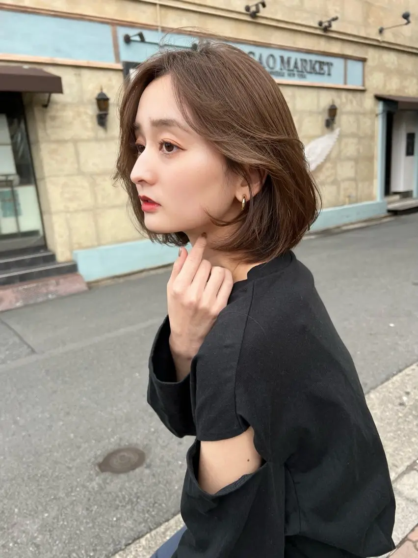 ショート カラー カット ヘアカラー トリートメント 吉ヶ別符 亮祐のヘアスタイル