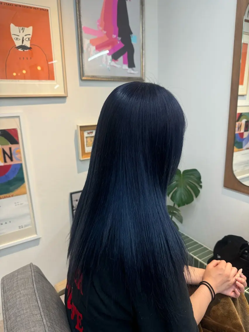 ロング ヘアカラー トリートメント 松田 じゅりなのヘアスタイル