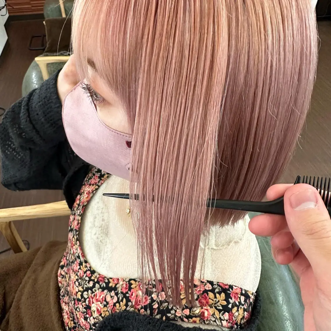 ショート カラー ブリーチ 💜推しインナー カラー/菊池柊真💜のヘアスタイル