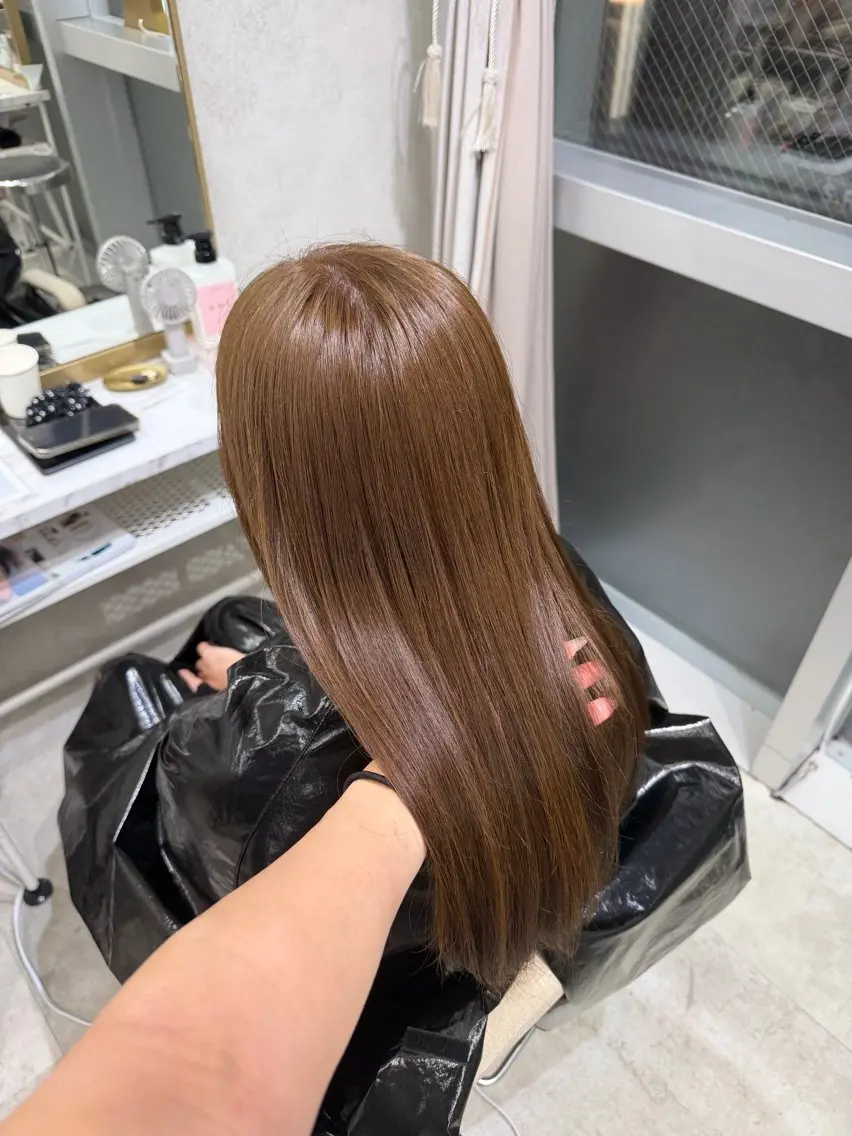 セミロング カラー ベージュカラー ヘアカラー ナナカ 🎀のヘアスタイル