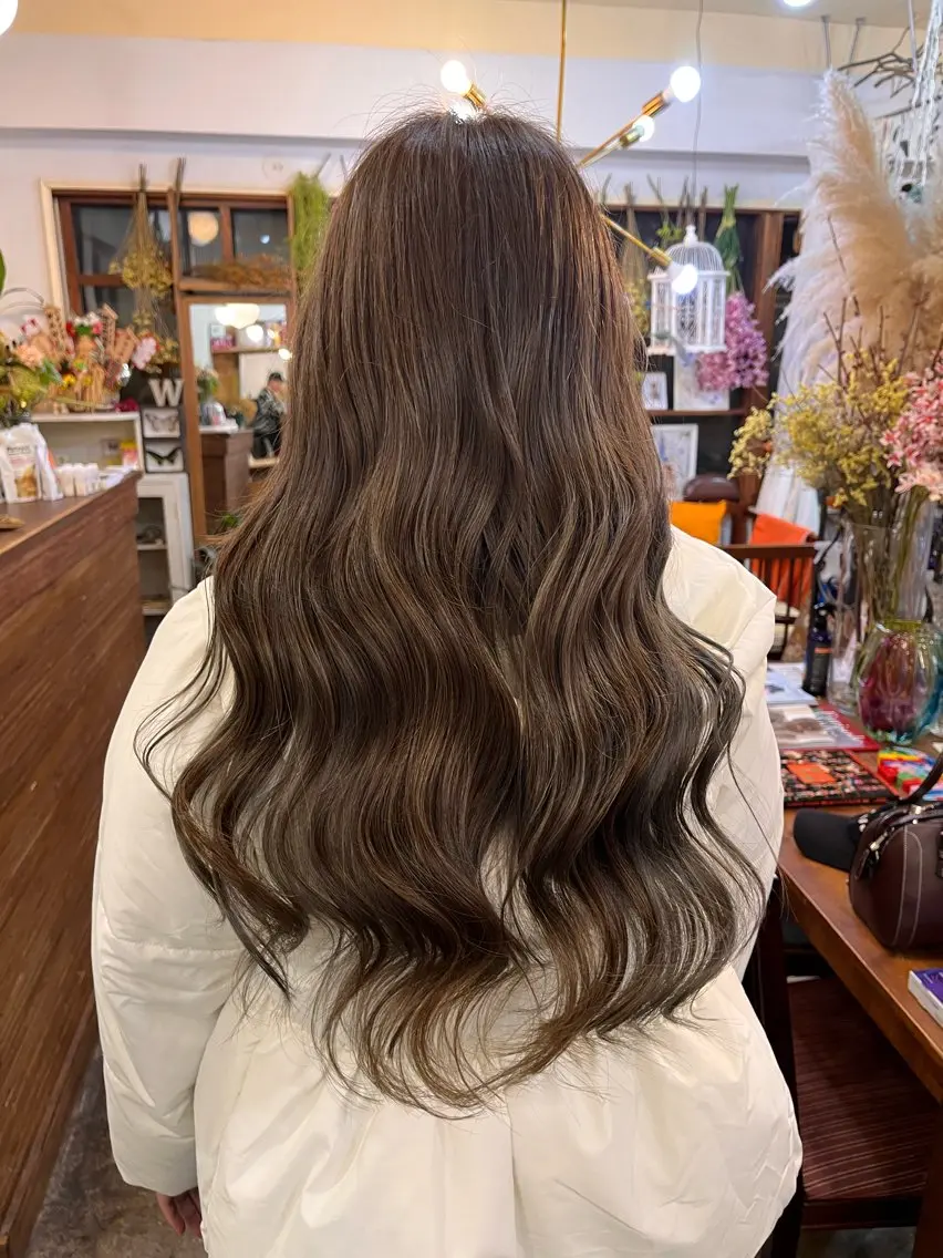 ロング カラー デザインカラー ハイライトカラー ハイライト mary'sメリー /ニュアンスカラーのヘアスタイル