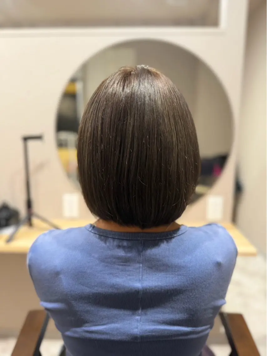 カット+縮毛矯正の写真