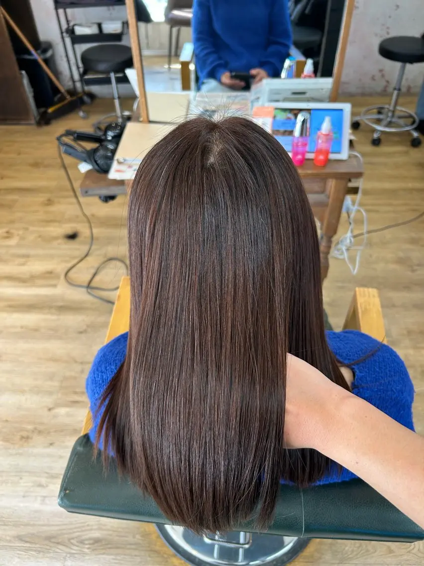 ロング カット 縮毛矯正 トリートメント ✨縮毛矯正✨艶髪✨️ 髪質改善✨鴻巣✨️のヘアスタイル