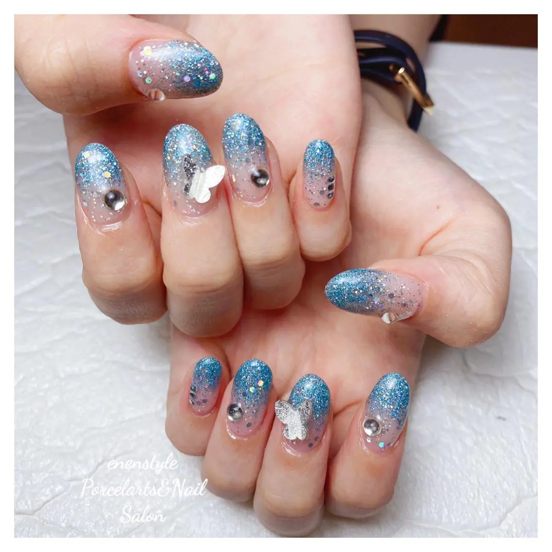 ミディアム ネイル 🐾enen style 🐾のネイルデザイン