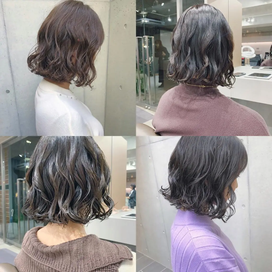 パーマ カット パーマ トリートメント ボブパーマコテ巻き風 パーマNo1深江秀平のヘアスタイル