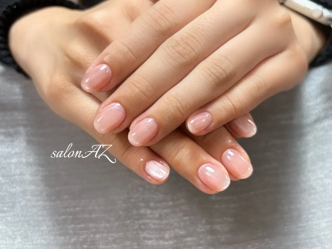 ネイル アートネイル 長さ出し フットネイル フレンチネイル ジェルネイル ハンドネイル salon AZのネイルデザイン
