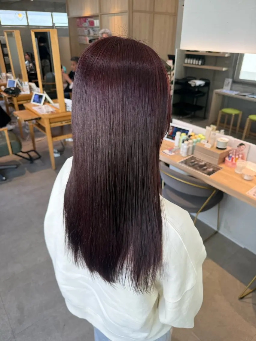【U26】⭐️ブリーチありダブルカラー+髪質再生トリートメントの写真