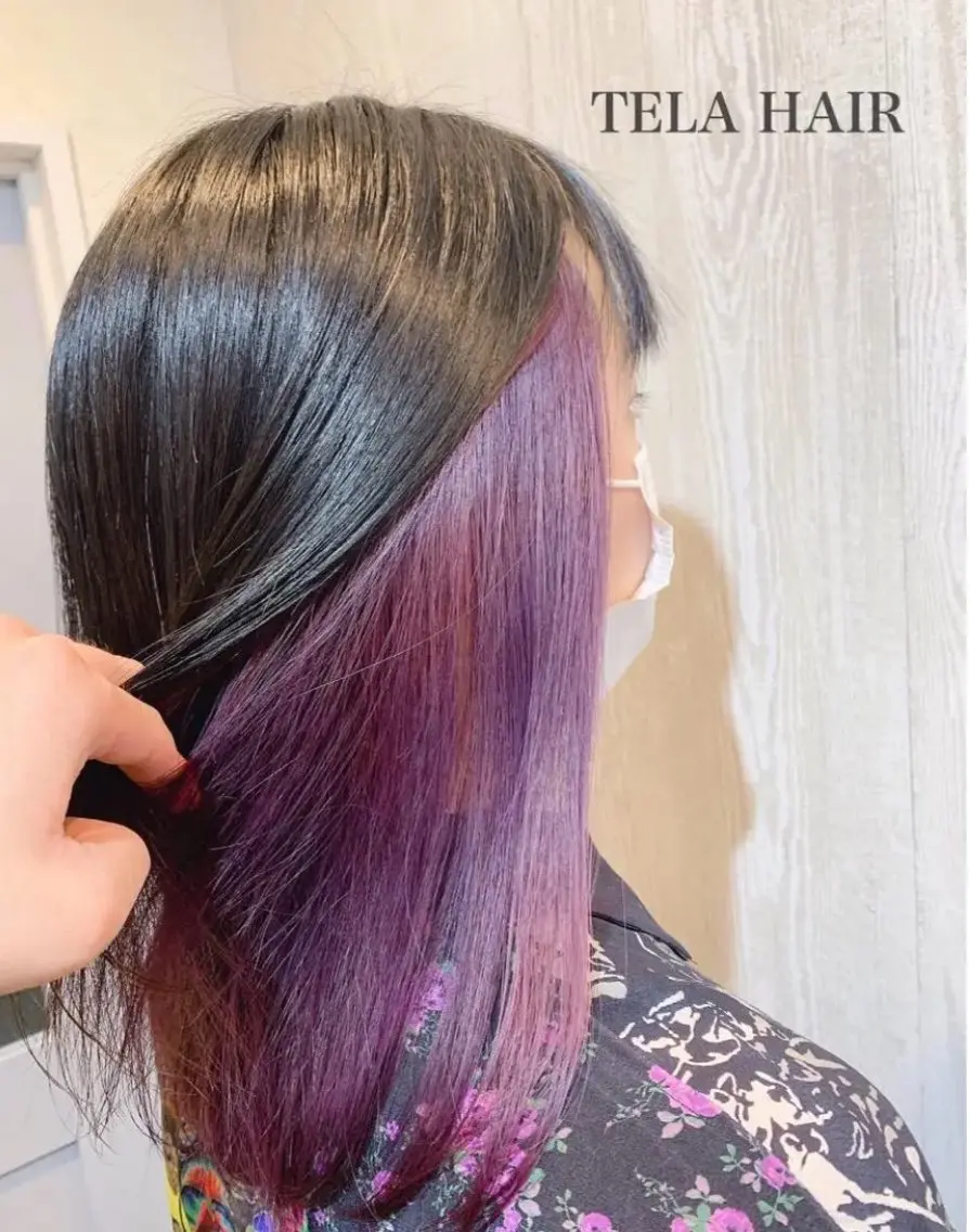 カット+カラー+インナーブリーチカラーの写真