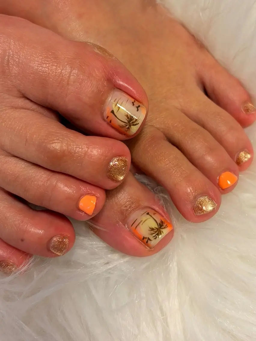 ネイル フットネイル nail salon BrooChillのネイルデザイン