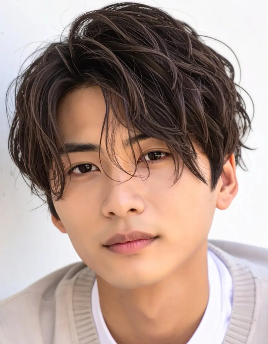 ショート パーマ メンズ カット ヘアカラー トリートメント men’s SUNのヘアスタイル
