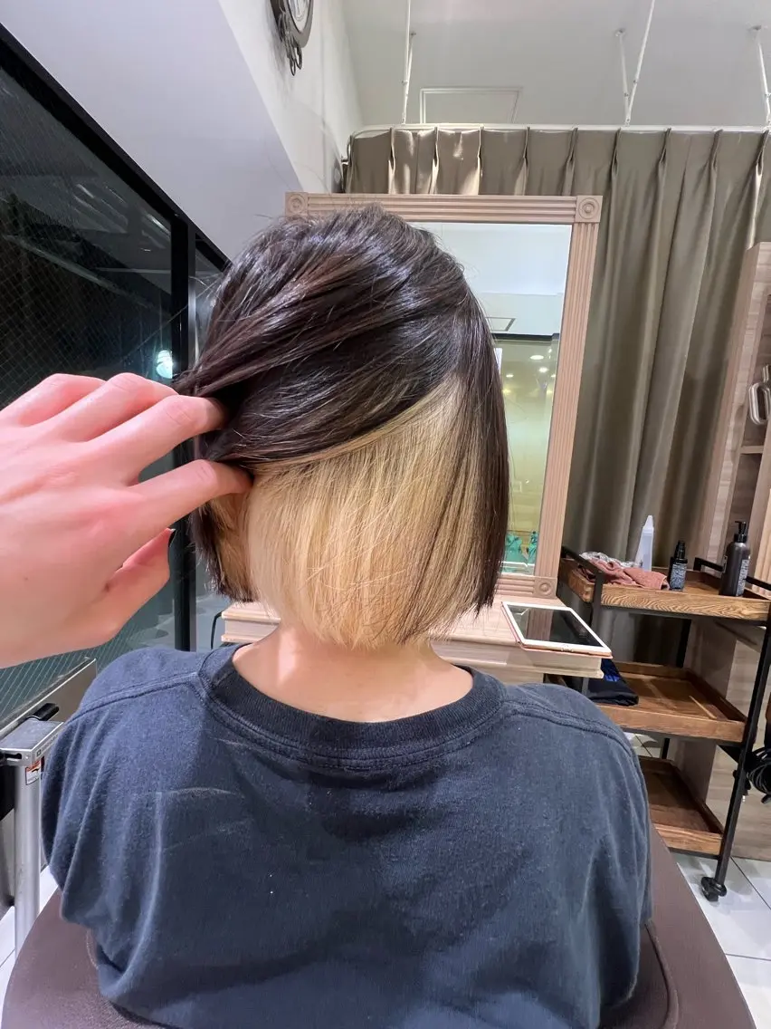 ショート カラー デザイン/ハイトーン 🐺ryuyaのヘアスタイル