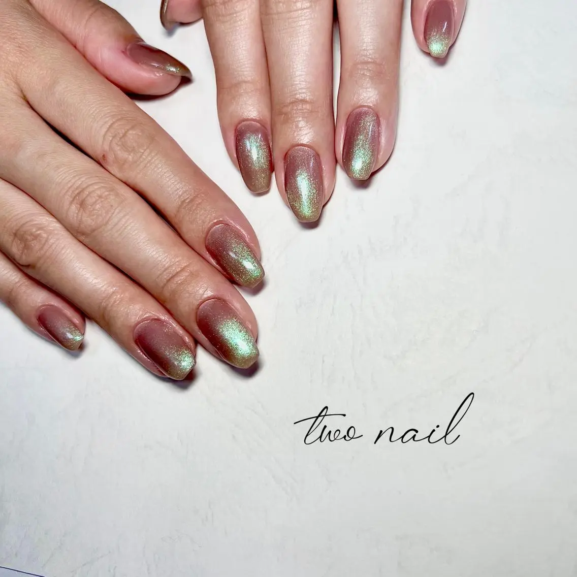 ネイル アートネイル フットネイル ハート マグネットネイル ニュアンスネイル ハンドネイル two nailのネイルデザイン