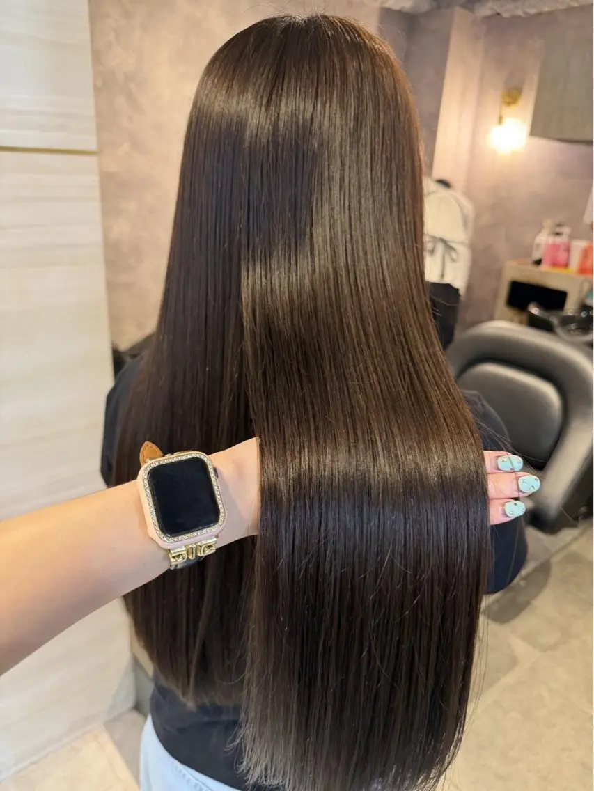 ロング カラー ヘアカラー トリートメント 🍒さき🍒大宮/ 透明感カラーのヘアスタイル