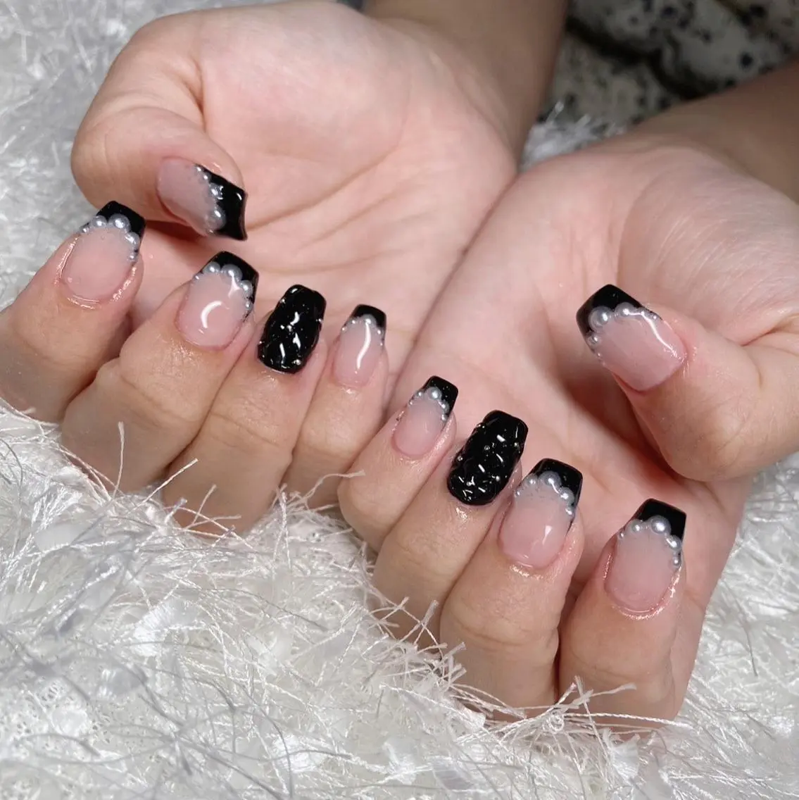 ネイル 長さ出し フレンチネイル ジェルネイル グラデーション 韓国ネイル ハンドネイル Nail&eye Belire 新宿のネイルデザイン