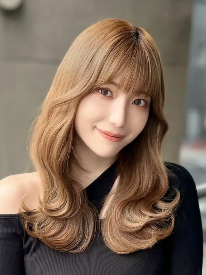 セミロング カラー パーマ ヘアアレンジ メンズ メンズ韓国風 くびれヘア 韓国風ヘア レイヤーカット 韓国ヘア×2way 🇰🇷和知拓郎のヘアスタイル