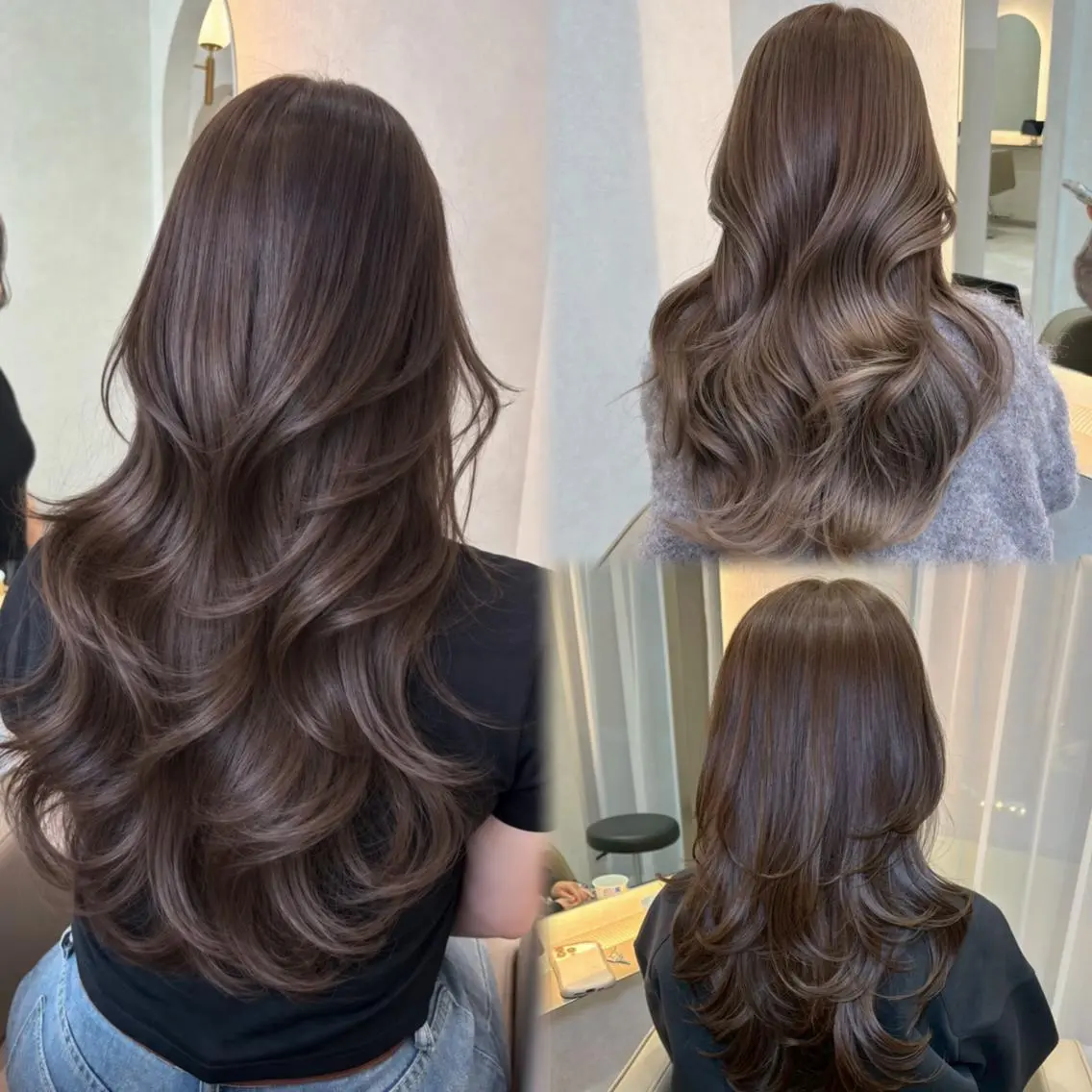 ロング カット トリートメント 🧡TOMO🧡 ブリーチなしカラーのヘアスタイル